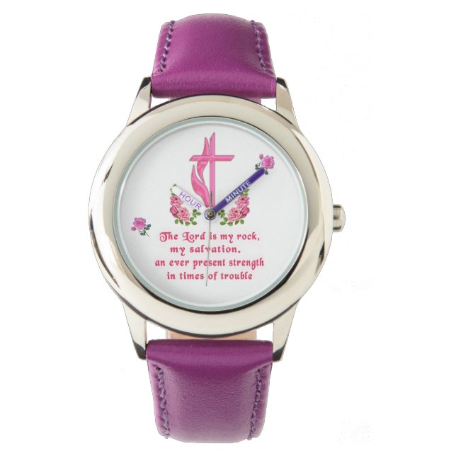 De Heer is mijn rots Horloge (Voorkant)