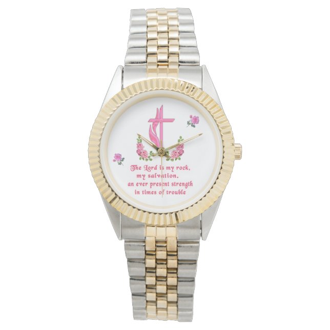 De Heer is mijn rots Horloge (Voorkant)