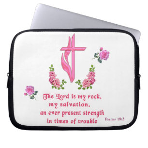 De Heer is mijn rots Laptop Sleeve