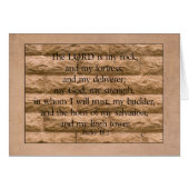 De Heer is mijn rots Parakaleo kaart (Voorkant Horizontaal)