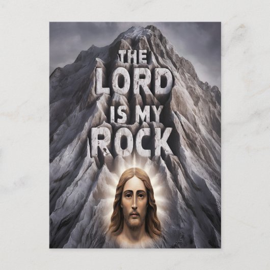 De Heer is mijn rots: Psalm 18:2 Briefkaart (Voorkant)