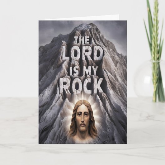 De Heer is mijn rots: Psalm 18:2 Kaart (Voorkant)