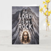 De Heer is mijn rots: Psalm 18:2 Kaart (Gele Bloem)