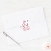 De Heer is mijn rots Ronde Sticker (Envelop)