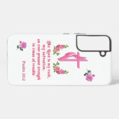 De Heer is mijn rots Samsung Galaxy Hoesje (Achterkant horizontaal)