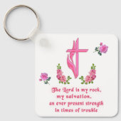De Heer is mijn rots Sleutelhanger (Voorkant)