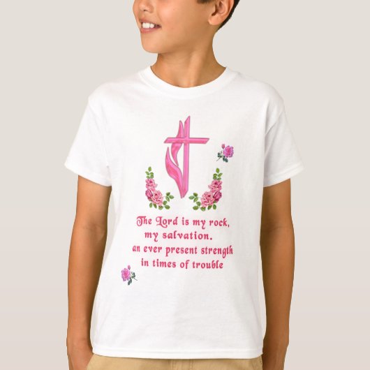 De Heer is mijn rots T-shirt (Voorkant)