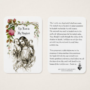 De Heer is mijn Schaapse Bijbel Jezus Visitekaartje