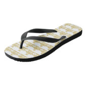 De Heer is mijn schild wit all-over unisex Teenslippers (Schuin)