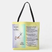 De Heer is Mijn Schrijver Boek en Canvas tas (Voorkant)