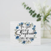 De Heer is mijn Shepherd | 23:1 Bijbelverse psalm Briefkaart (Staand voorkant)