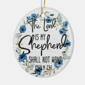 De Heer is mijn Shepherd | 23:1 Bijbelverse psalm Keramisch Ornament (Links)