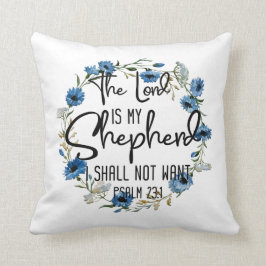 De Heer is mijn Shepherd | 23:1 Bijbelverse psalm Kussen