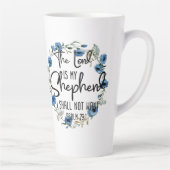 De Heer is mijn Shepherd | 23:1 Bijbelverse psalm Latte Mok (Rechts)