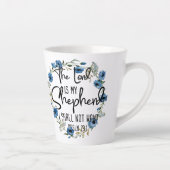 De Heer is mijn Shepherd | 23:1 Bijbelverse psalm Latte Mok (Rechts)