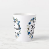 De Heer is mijn Shepherd | 23:1 Bijbelverse psalm Latte Mok (Voorkant)