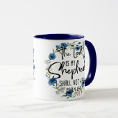 De Heer is mijn Shepherd | 23:1 Bijbelverse psalm Mok (Voorkant rechts)