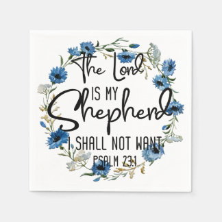 De Heer is mijn Shepherd | 23:1 Bijbelverse psalm Servet