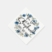 De Heer is mijn Shepherd | 23:1 Bijbelverse psalm Servet (Hoek)