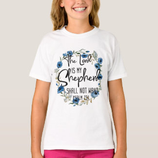 De Heer is mijn Shepherd | 23:1 Bijbelverse psalm T-shirt
