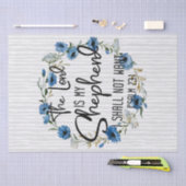 De Heer is mijn Shepherd | 23:1 Bijbelverse psalm Tissuepapier (Craft)