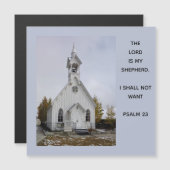 De Heer is mijn Shepherd 23rd Psalm Magnetic Card (Voorkant / Achterkant)