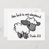 De Heer is mijn Shepherd Briefkaart (Voorkant / Achterkant)