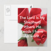 De Heer is Mijn Shepherd Briefkaart (Voorkant / Achterkant)
