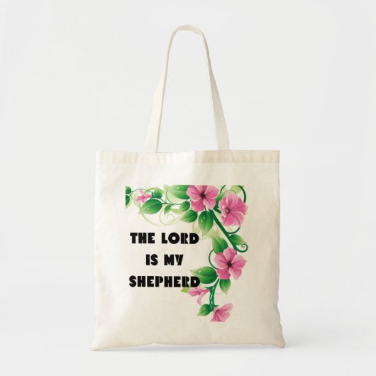 De Heer is mijn Shepherd canvas tas (Voorkant)