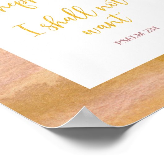 De Heer is mijn Shepherd Christelijk Poster (Hoek)