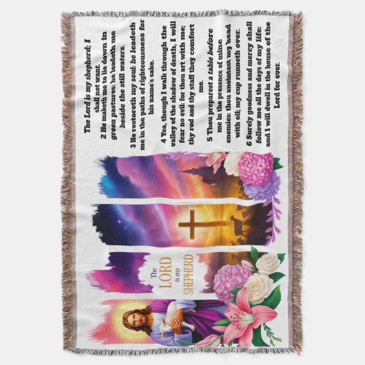 De Heer is mijn Shepherd Deken (Voorkant Verticaal)