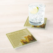 De Heer is mijn Shepherd Glazen Onderzetter (Schuin)