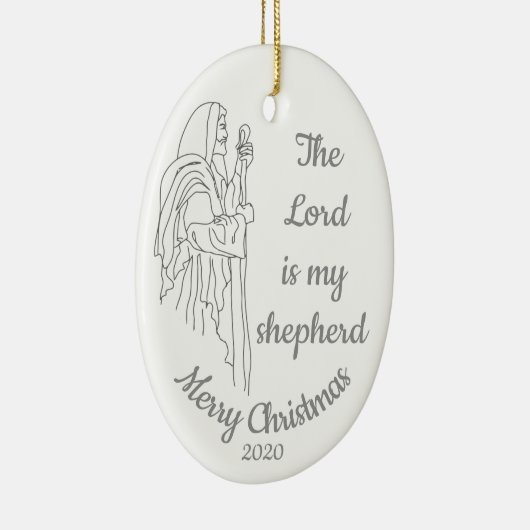 De Heer is mijn Shepherd Keramisch Ornament (Rechts)