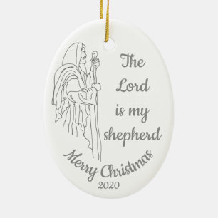 De Heer is mijn Shepherd Keramisch Ornament