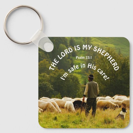 De Heer is mijn Shepherd Key Ring Sleutelhanger (Voorkant)
