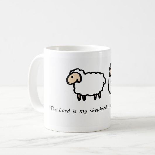 De Heer is Mijn Shepherd Koffiemok (Voorkant links)