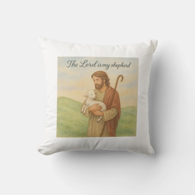 De Heer is mijn Shepherd Kussen (Voorkant)