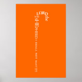 De Heer is mijn Shepherd Poster (Voorkant)