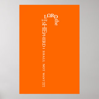 De Heer is mijn Shepherd Poster