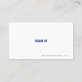 De Heer is mijn Shepherd PSALM 23 Blue Ribbon Visitekaartje (Achterkant)