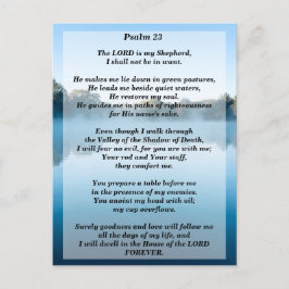 De Heer is mijn Shepherd Psalm 23 Briefkaart