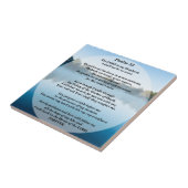 De Heer is mijn Shepherd Psalm 23 Decoratief Tegeltje (Zijkant)