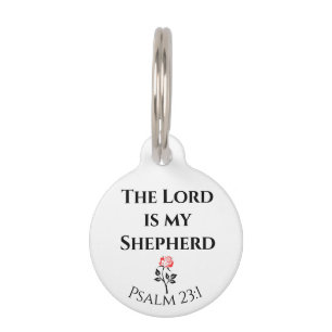 De Heer is mijn Shepherd, Psalm 23 Huisdierpenning