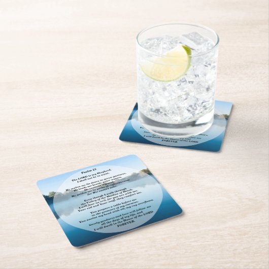 De Heer is mijn Shepherd Psalm 23 Kartonnen Onderzetters (Insitu)