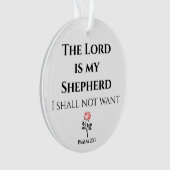 De Heer is mijn Shepherd, Psalm 23 Ornament (voorkant)