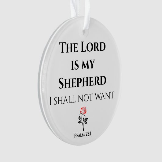 De Heer is mijn Shepherd, Psalm 23 Ornament (voorkant)