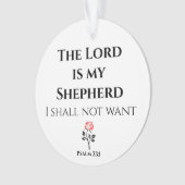 De Heer is mijn Shepherd, Psalm 23 Ornament (voorkant)