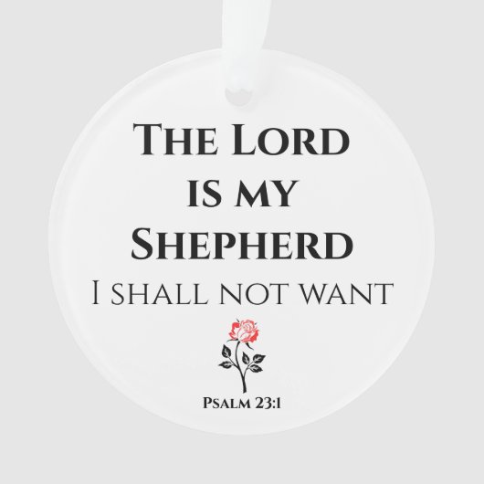 De Heer is mijn Shepherd, Psalm 23 Ornament (voorkant)