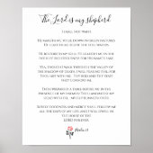 De Heer is mijn Shepherd, Psalm 23 Poster (Voorkant)