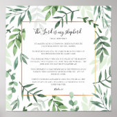 De Heer is mijn Shepherd, Psalm 23 Poster (Voorkant)